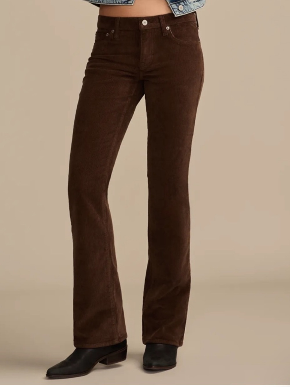 Lucky Brand Women's Brown Boot Cut Corduroy Jeans
